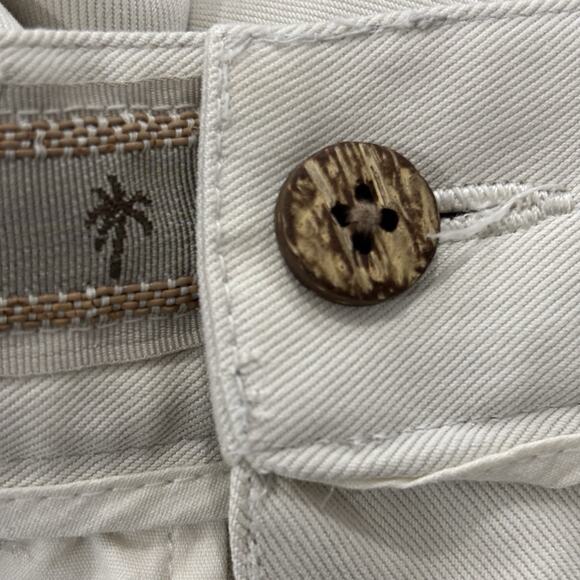 Pusser’s Size 36x32 Beige 100% Silk Pleated Front Dress Pants Island Reserve - Picture 5 of 9